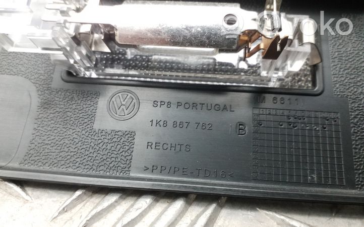 Volkswagen Scirocco Podpora mocowania półki bagażnika 1K8867762B