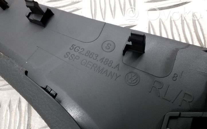 Volkswagen Golf VII Centre console side trim front 5G2863488A