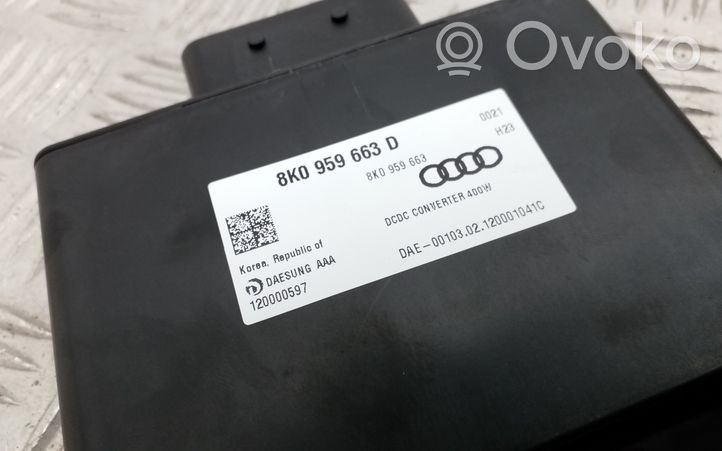 Audi A3 S3 8P Module convertisseur de tension 8K0959663D