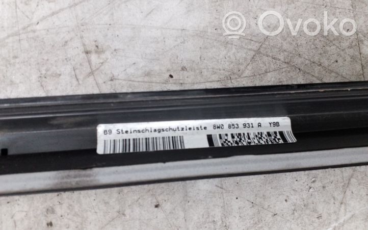 Audi A4 S4 B9 Rivestimento anteriore minigonna laterale 8W0853931A