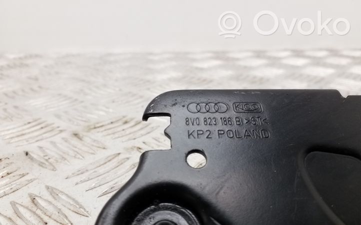 Audi A3 S3 8V Rygiel / Zaczep zamka pokrywy przedniej / maski silnika 8V0823186B