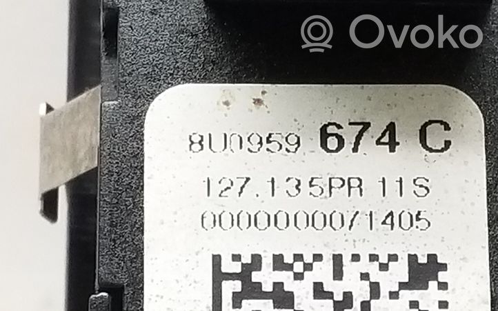 Audi Q3 8U Przycisk / Włącznik czujnika parkowania PDC 8U0959674C