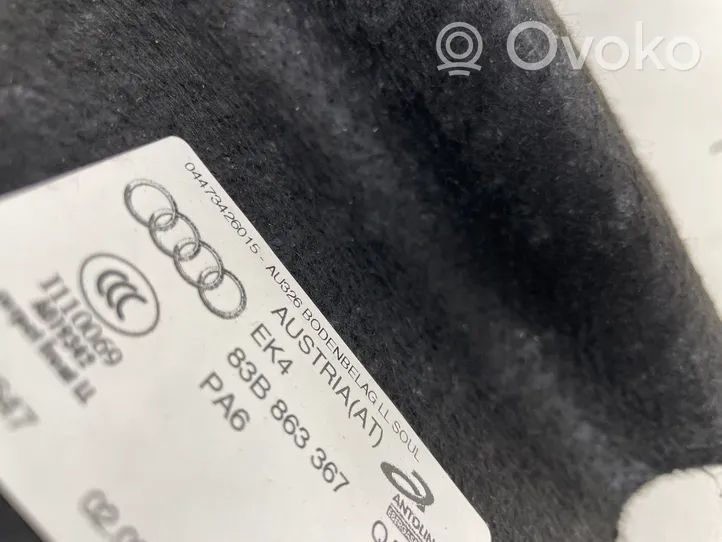 Audi Q3 F3 Dywan wewnętrzny 83B863367