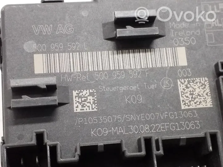 Volkswagen Tiguan Durų elektronikos valdymo blokas 5Q0959592L