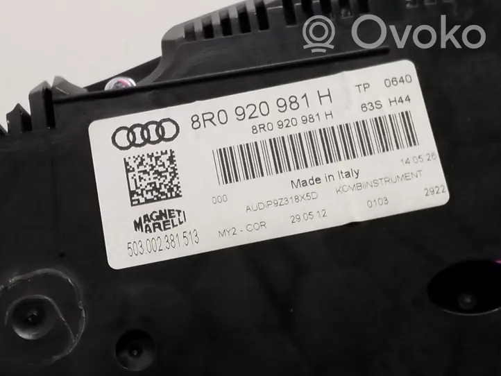 Audi Q5 SQ5 Tachimetro (quadro strumenti) 8R0920981H