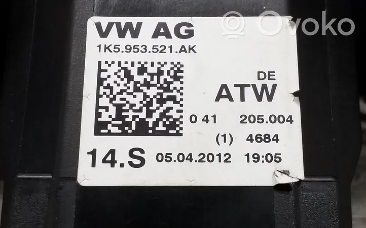 Volkswagen Jetta VI Manetka / Przełącznik kierunkowskazów wycieraczek 1K5953521AK