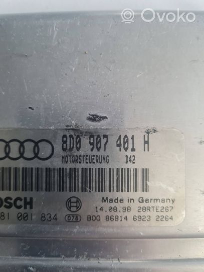 Audi A4 S4 B5 8D Блок управления двигателя 8D0907401H