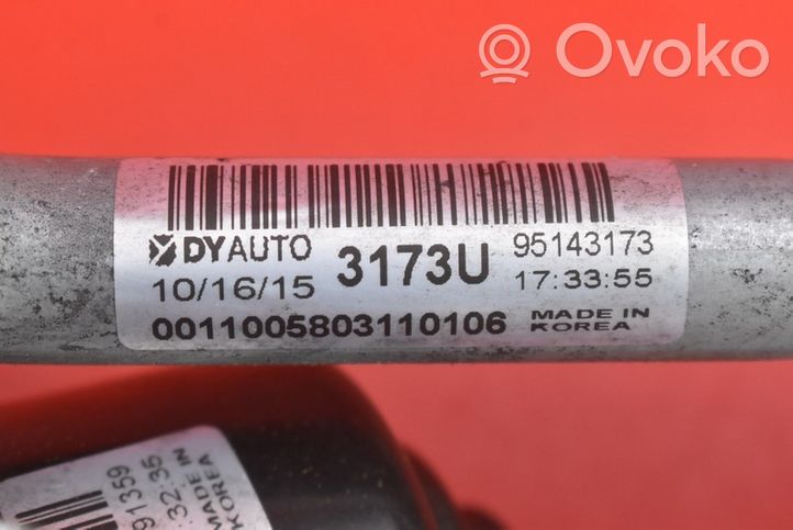 Opel Karl Etupyyhkimen vivusto ja moottori 95143173