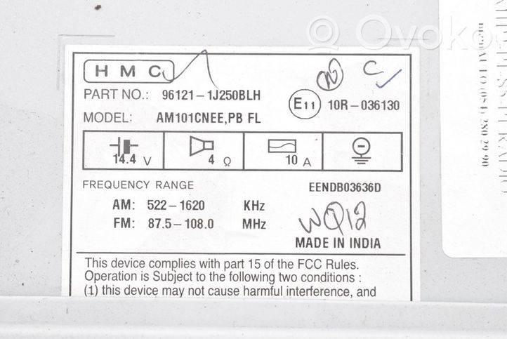 Hyundai i20 (GB IB) Unité principale radio / CD / DVD / GPS 96121-1J250