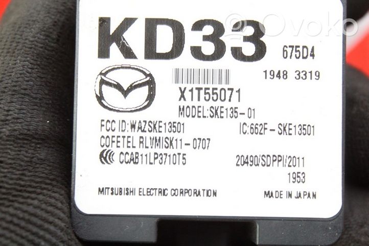 Mazda 6 Scatola di montaggio relè KD33-675D4