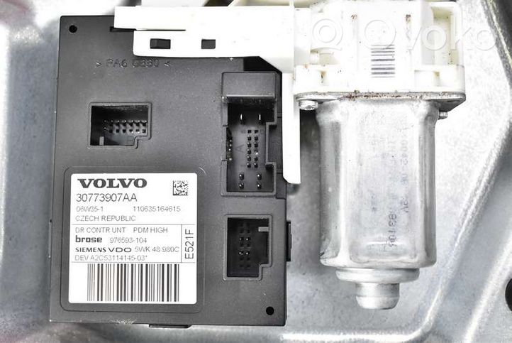 Volvo S40 Regulador de puerta delantera con motor 8679081RH