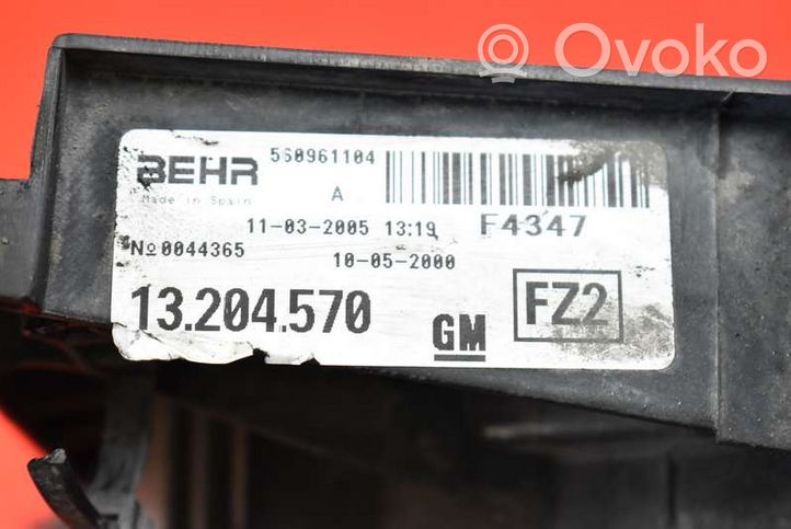 Opel Corsa C Elektrinis radiatorių ventiliatorius 13204570