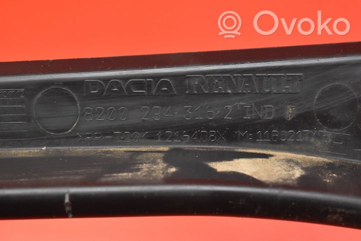 Dacia Duster Valytuvų apdaila (-os) 8200294316