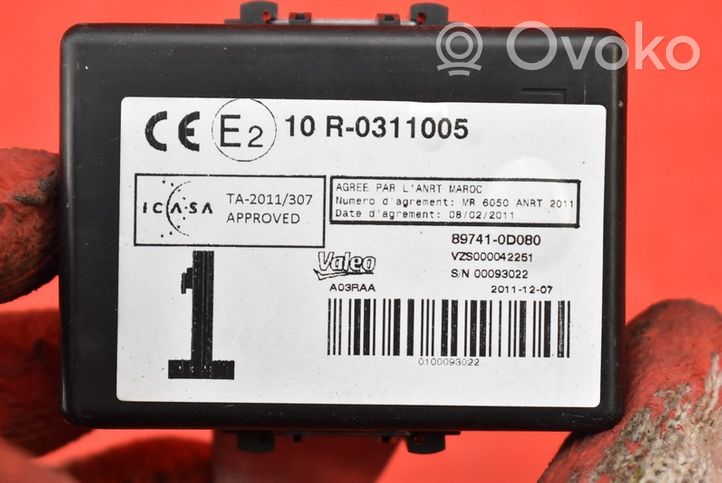 Toyota Yaris Unité de commande, module ECU de moteur 89741-0D080