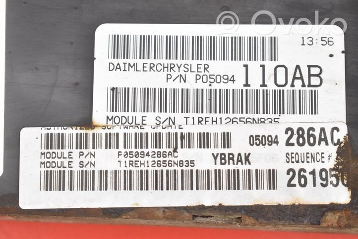 Chrysler Grand Voyager IV Unité de commande, module ECU de moteur 05094286AC