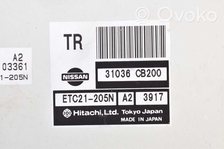 Nissan Murano Z50 Unité de commande, module ECU de moteur 31036-CB200