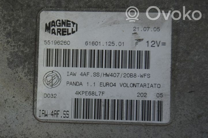 Fiat Panda 141 Unité de commande, module ECU de moteur 55196260