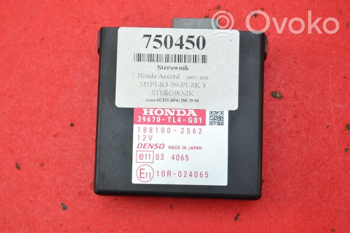 Honda Accord Komputer / Sterownik ECU silnika 39670-TL4-G01