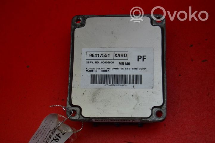 Chevrolet Aveo Unité de commande, module ECU de moteur 96417551