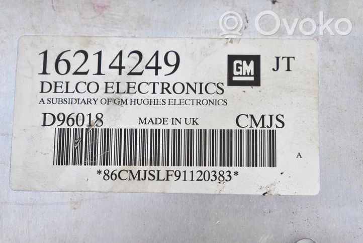 Opel Tigra A Unité de commande, module ECU de moteur 16214249