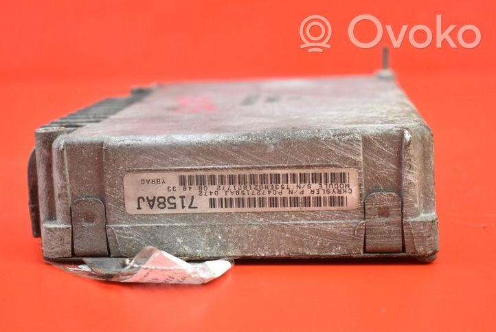 Chrysler Grand Voyager III Unité de commande, module ECU de moteur P04727158AJ