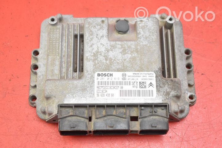 Peugeot Partner Unité de commande, module ECU de moteur 9663943980