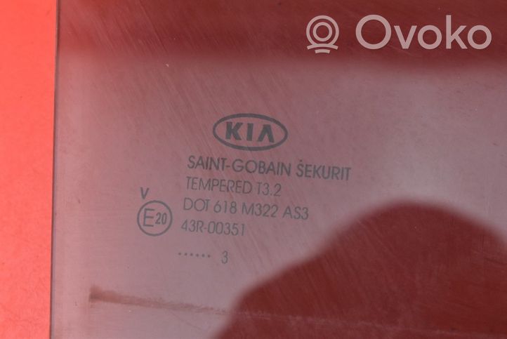 KIA Sportage Rear door window glass 