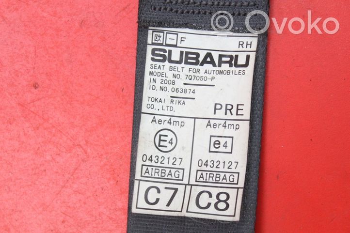 Subaru Legacy Ceinture de sécurité avant 7Q7050-P