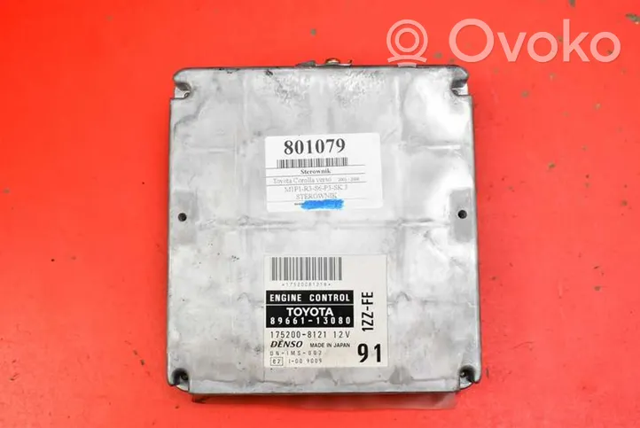 Toyota Corolla Verso E121 Komputer / Sterownik ECU silnika 89661-13080