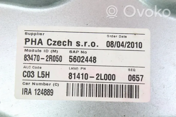 Hyundai i30 Elektryczny podnośnik szyby drzwi tylnych 83470-2R050