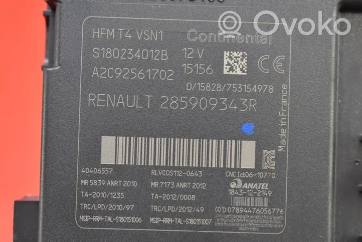 Renault Clio I Užvedimo spynelė 285909343R