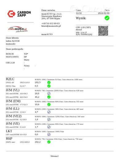 Chevrolet Combo Injecteur de carburant 9828959880