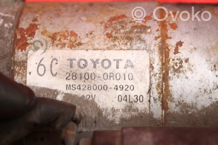 Toyota Avensis T270 Käynnistysmoottori 28100-0R010