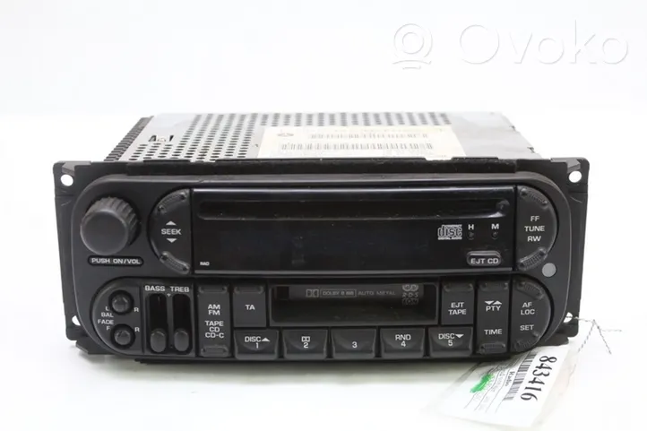 Chrysler Grand Voyager IV Unité principale radio / CD / DVD / GPS P56038585AO