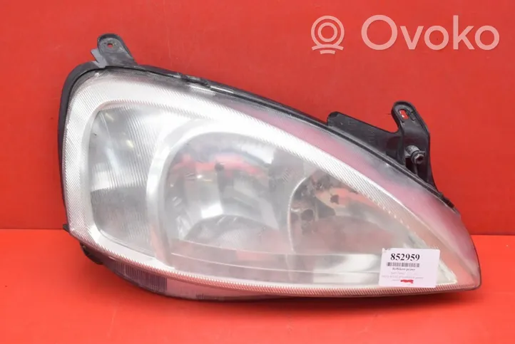 Opel Corsa C Lampa przednia 09114330