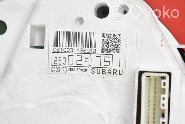 Subaru XV I Tachimetro (quadro strumenti) 85002FJ75