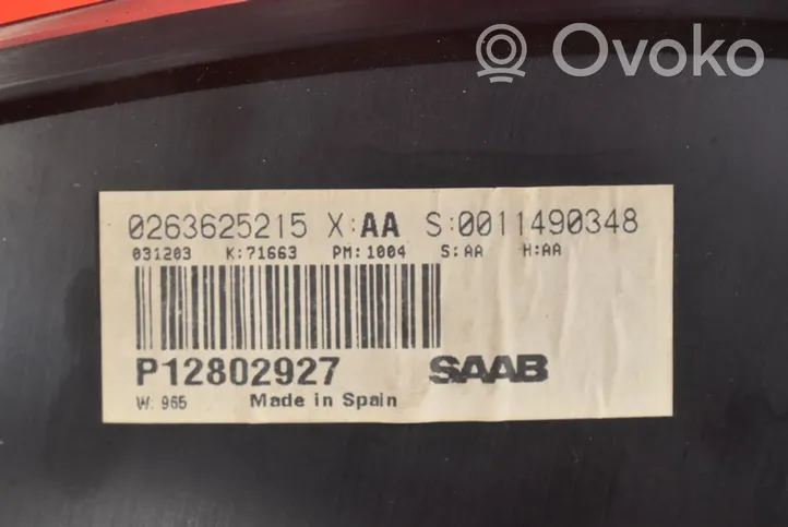 Saab 9-3 Ver2 Compteur de vitesse tableau de bord P12802927