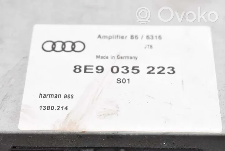Audi A4 S4 B6 8E 8H Enceinte subwoofer 8E9035223