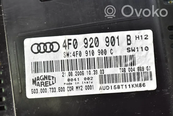 Audi A6 Allroad C6 Nopeusmittari (mittaristo) 4F0920901B