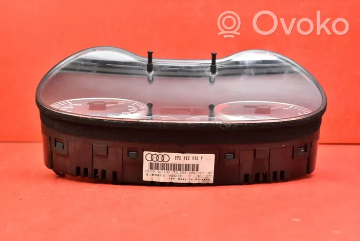 Audi A3 S3 8P Speedometer (instrument cluster) 8P0920930G