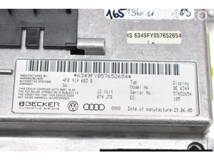 Audi A6 Allroad C5 Unité principale radio / CD / DVD / GPS 4F0035541B