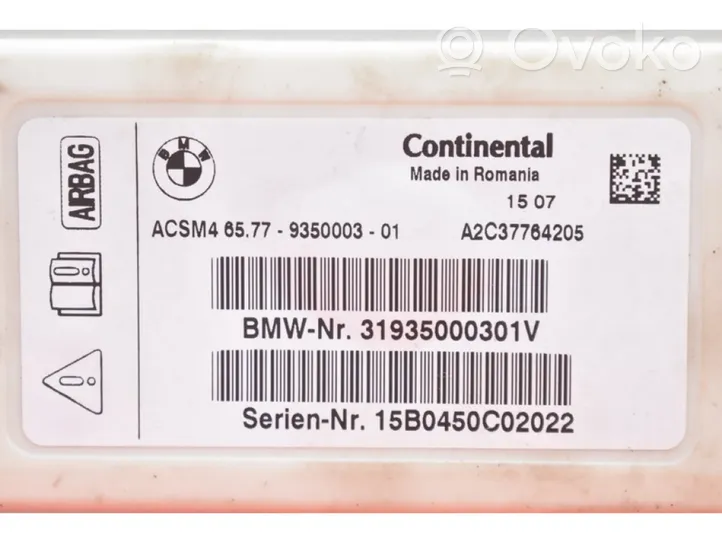 BMW 5 F10 F11 Unité de commande, module ECU de moteur 9350003