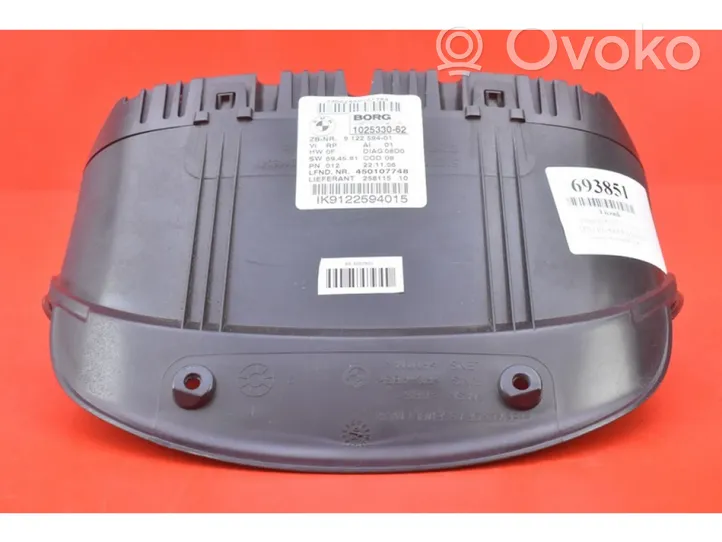 BMW X3 E83 Tachimetro (quadro strumenti) 9122594