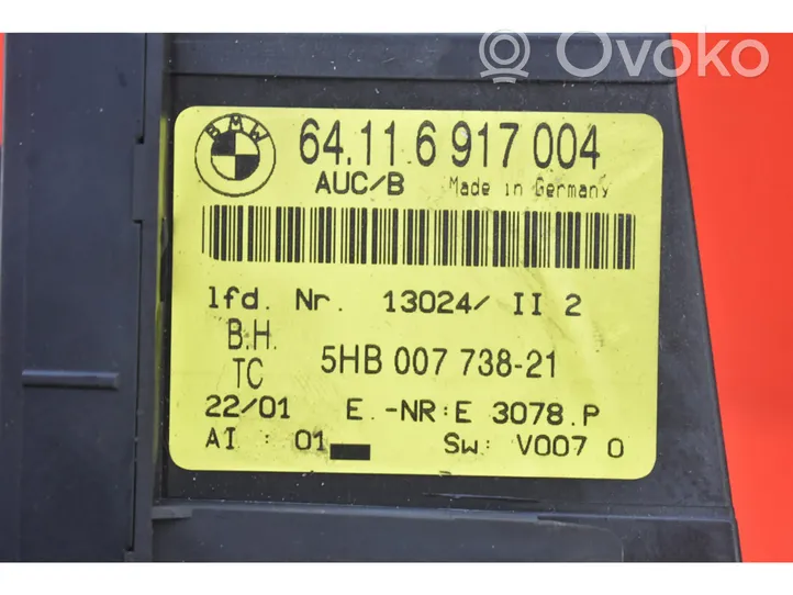 BMW 3 E46 Panel klimatyzacji 9617004