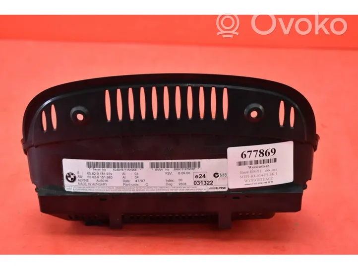 BMW X3 E83 Unità principale autoradio/CD/DVD/GPS 9151979