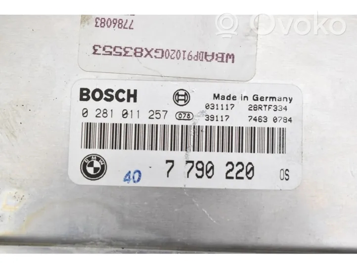 BMW 5 E39 Unité de commande, module ECU de moteur 7790220