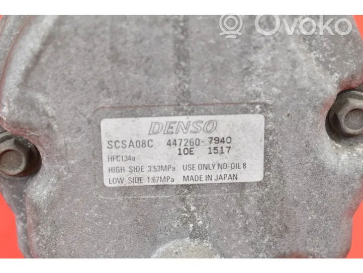 Subaru Legacy Kompresor / Sprężarka klimatyzacji A/C 447260-7940