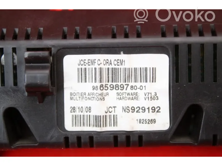 Citroen C5 Radio / CD/DVD atskaņotājs / navigācija 9665989780