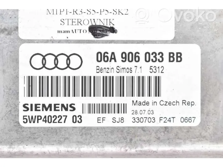 Audi A3 S3 8P Centralina/modulo motore ECU 06A906033BB