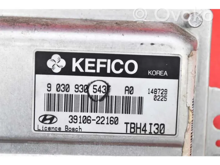 Hyundai Getz Komputer / Sterownik ECU silnika 39106-22160